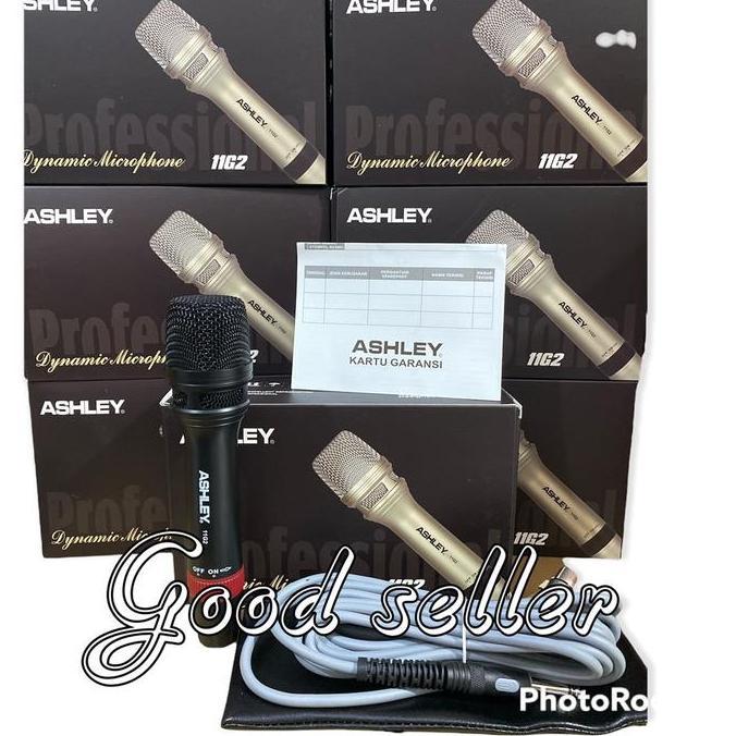 Yoiyoman- Mic Kabel Ashley 11G2 Original Kualitas Terbaik Metal Microphone