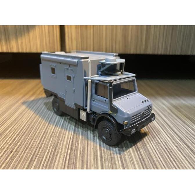 Promo Scale 64 Diecast XCarToys Mercedes Benz Unimog Gray #130 Diskon