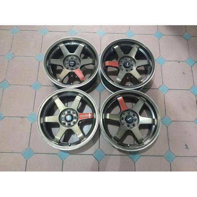 Terlaris Pelek Velg Te37 Seken Ring 17 Lubang 4X100/114 Cocok Buat Yaris Jazz Avanza Livina
