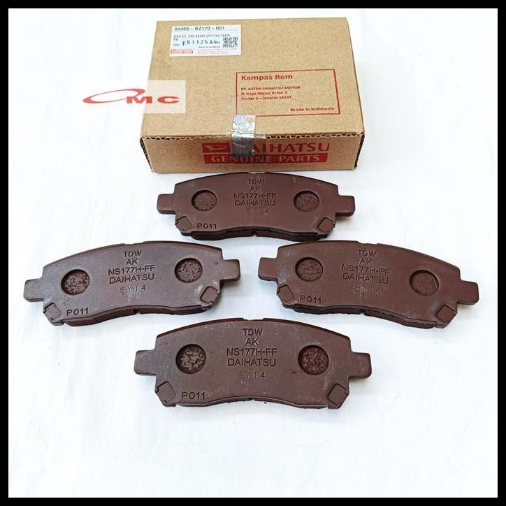 DISKON BRAKE PAD KAMPAS REM DEPAN XENIA AVANZA VELOZ TERIOS RUSH TARUNA APV ORIGINAL 04465-BZ170-001