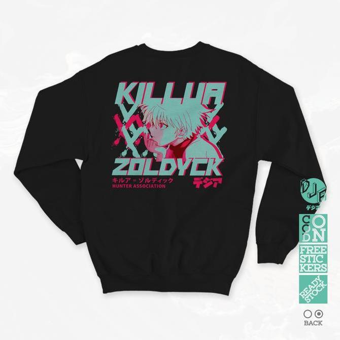 DS346 - SWEATER KILLUA ZOLDYCK HUNTER X HUNTER CREWNECK ANIME MANGA
