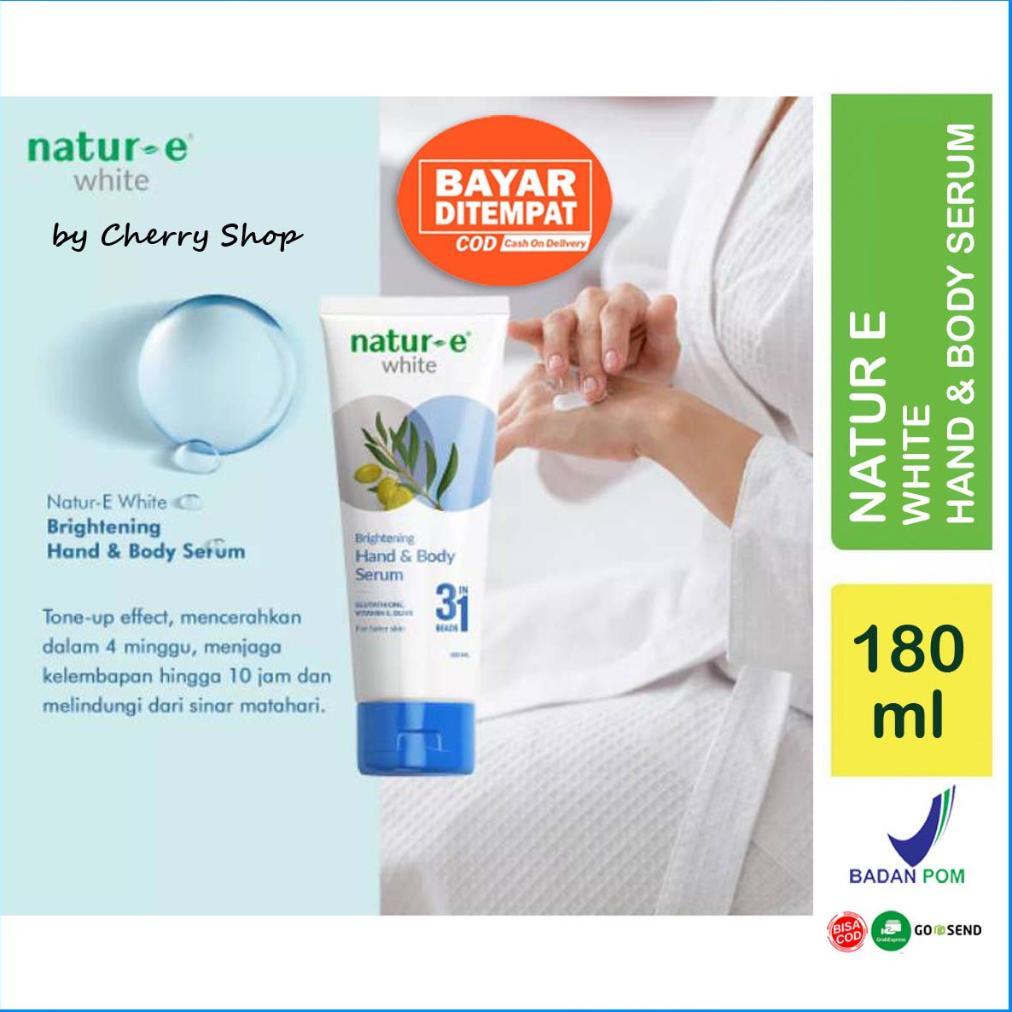 BPOM Brightening Natur-E White Hand & Body Serum 180ml - Lotion Serum
