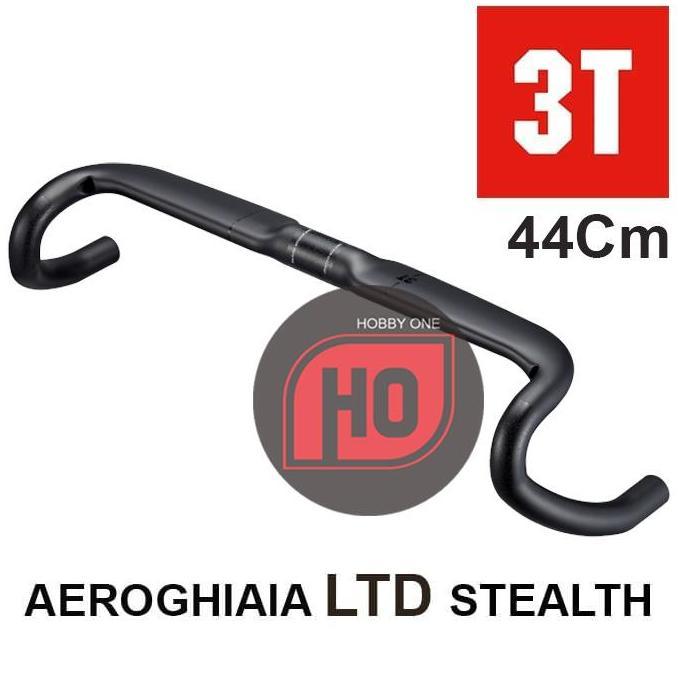 Handlebar 3T AEROGHIAIA LTD STEALTH 44 Cm Gravel Racing Dropbar