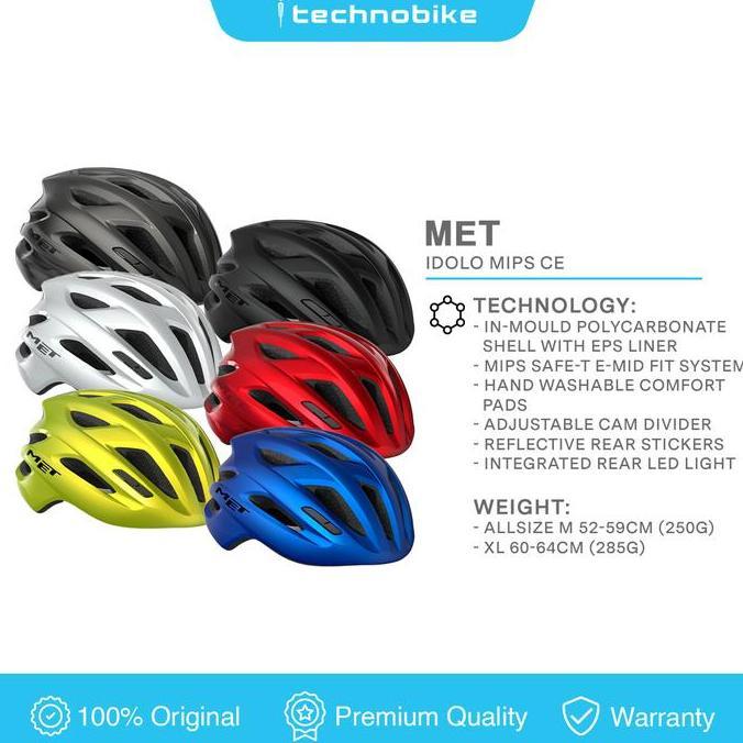 HELM SEPEDA ROADBIKE MET IDOLO MIPS