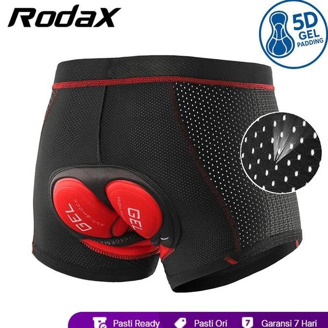 RodaX Gel Pro Padding Cycling Underwear Celana Dalam Sepeda Padding 9D Gel Padding 5D Gel Silicone g