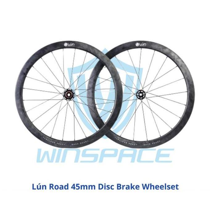 WHEELSET ROADBIKE 700C WINSP LUN ROADBIKE CARBON CERAMIC DISC 45MM