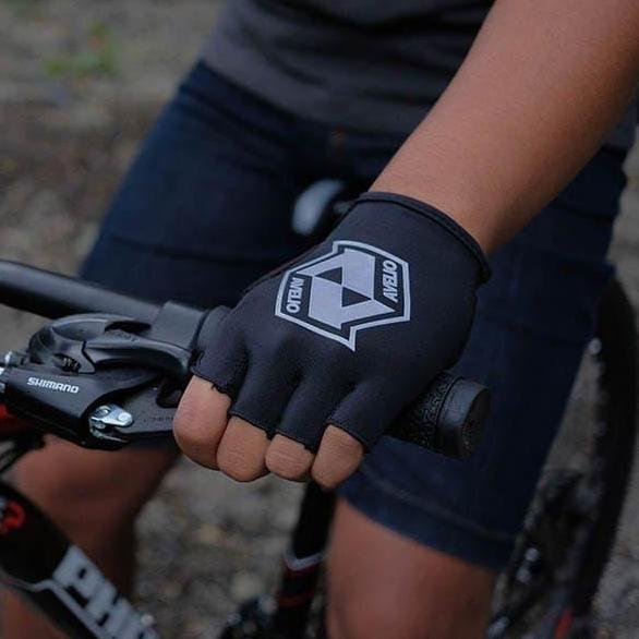SARUNG TANGAN AVELIO BASIC Gray - Half Finger - Gloves sepeda MTB RB