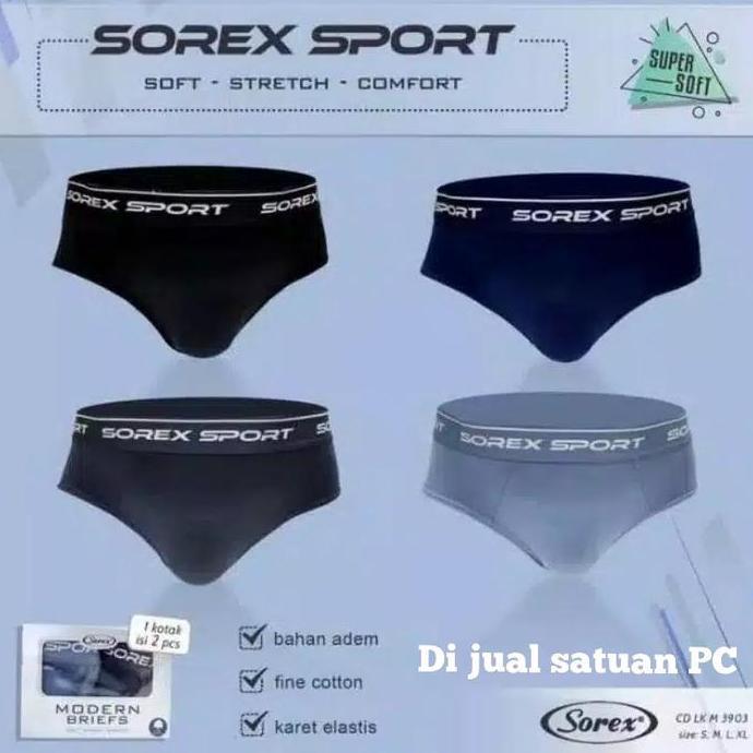 DS65 - CD SOREX SPORT PRIA SEGITIGA M3903 GROSIR