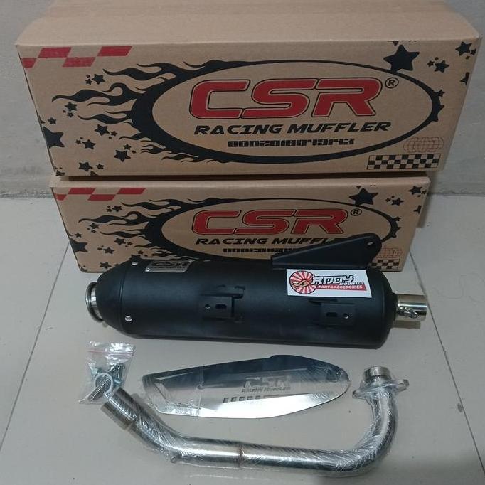 KNALPOT CSR MIO,FINO,SOUL LEHERAN STAINLESS