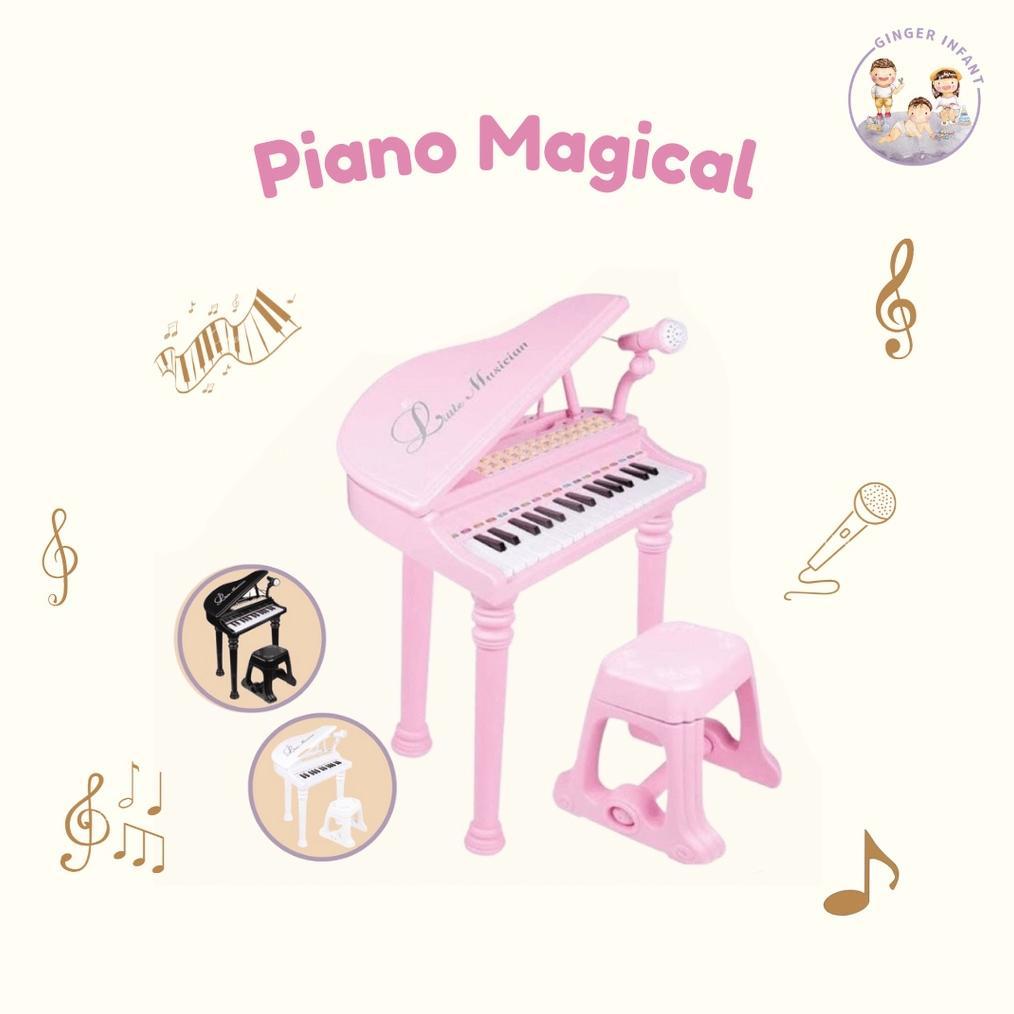 -ALS- Mainan Piano Anak Dengan Mic Dan Kursi Kokoh
