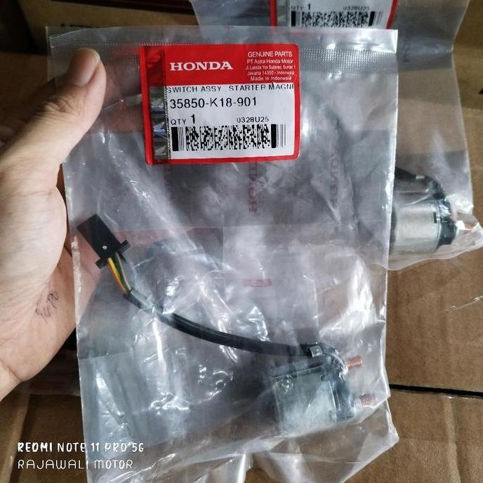 35850-K18-901 Bendik, Relay Starter Honda CBR 150R, verza K18 AHM Original