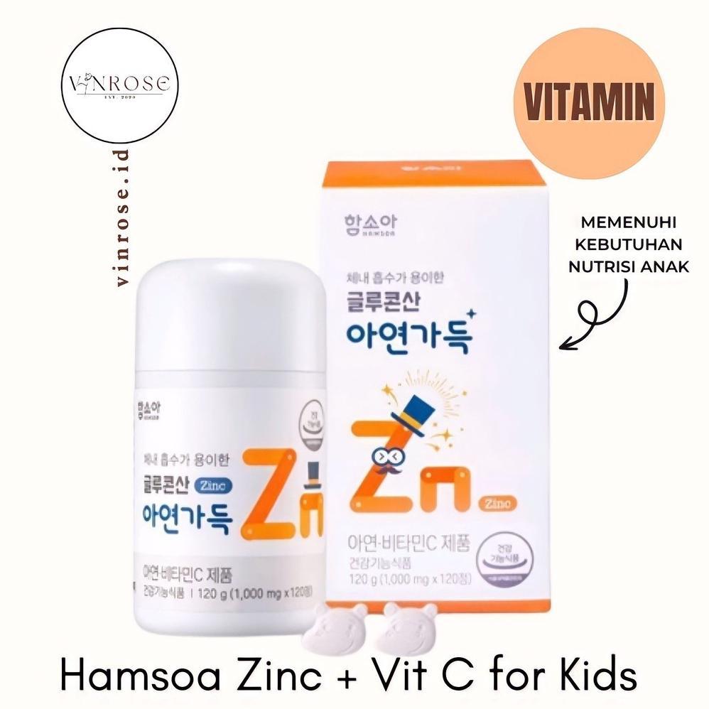 Hamsoa Zinc Vitamin C Kids Anak Korea/ Multivitamin Anak