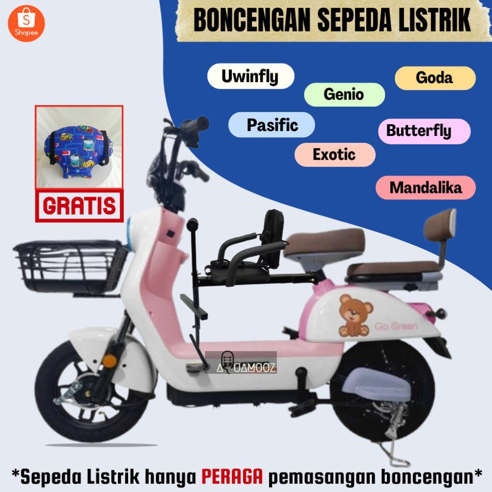 -ALS- Boncengan Anak Sepeda Listrik Boncengan Sepeda Listrik Boncengan Sepeda Listrik Anak Depan