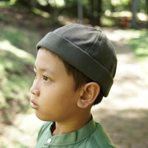 Kirimya- Peci Mikihat Anak Topi Uas Kopiah Muslim Kaligrafi Allahuakbar