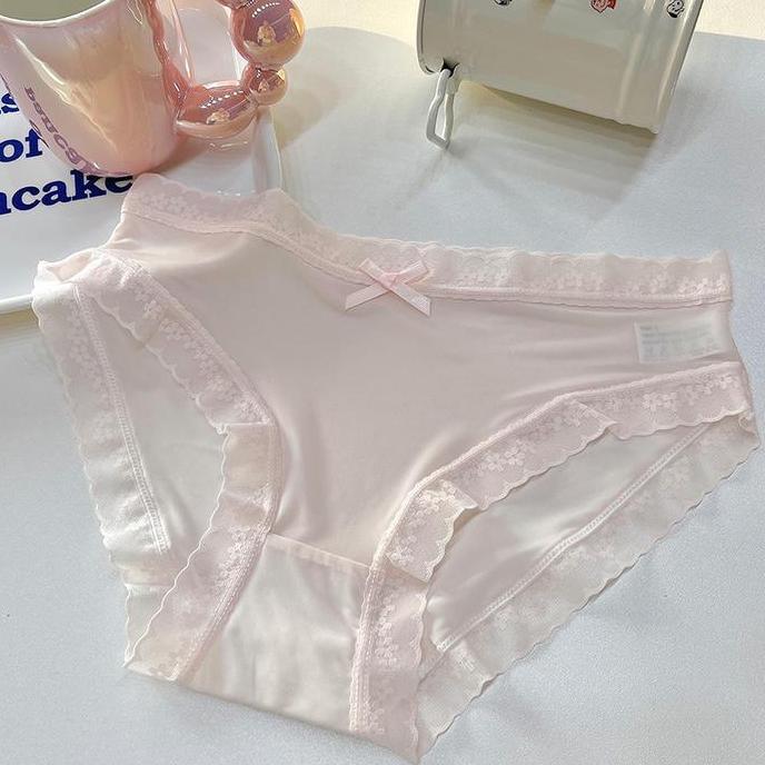 CD2173 Celana Dalam Wanita Midwaist CD Polos Tipis Pita Lembut Nyaman Dipakai