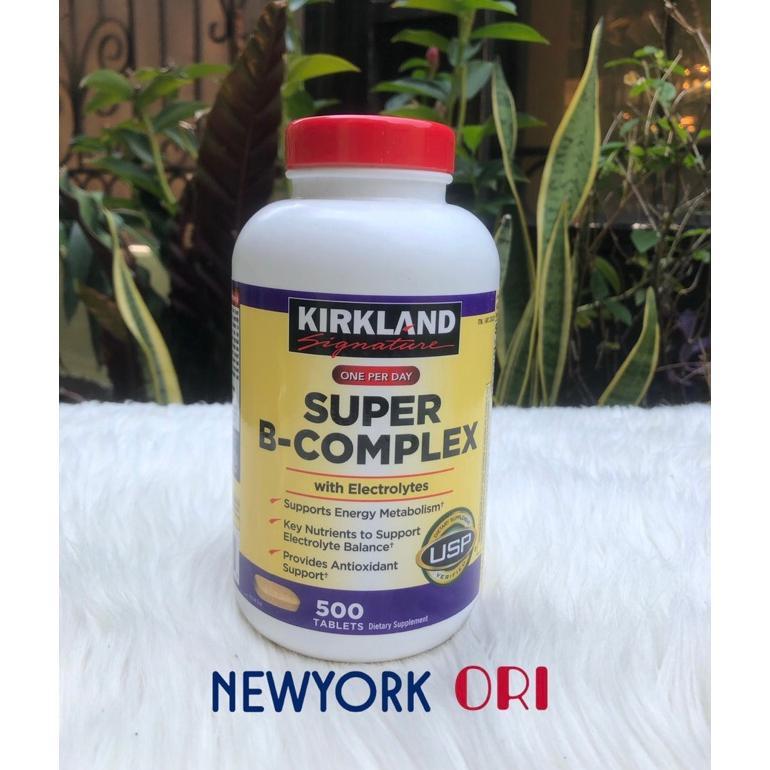 KIRKLAND Super -B Complex 500 Tablet Electrolytes Vitamin B Compleks