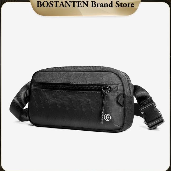 Bostanten Tas Pinggang Pria Tas Bahu Portabel Pria Tahan Air Hitamcoklathijau Bsb1125301