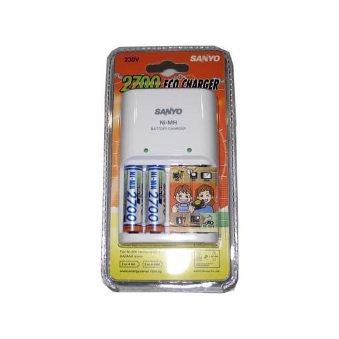 Charger + Baterai Sanyo ECO 2700 AA