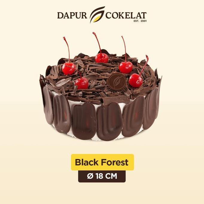 Termurah / Hot Sale Dapur Cokelat - Black Forest Cake D 18 | Kue Black Forest Cokelat Yang Manis Dan