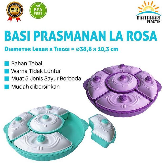 Termurah / Hot Sale Basi Prasmanan Bulat La Rosa/Prasmanan Plastik/Basi Prasmanan Bulat/Basi Plastik