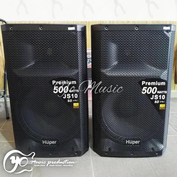 BEBAS ONGKIR - HUPER JS10 JS 10 Speaker 15 Inch Besar Bluetooth SD Card Portable Kuat