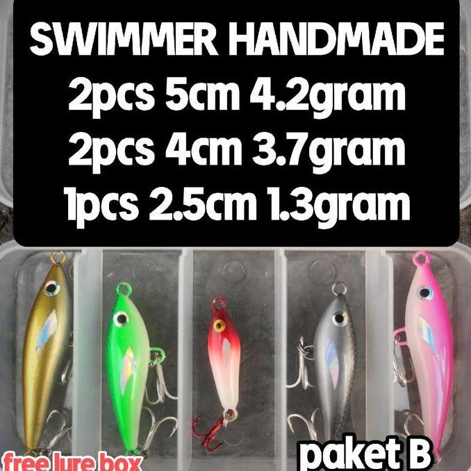 TERMURAH - paket FLUTTER / SWIMBAIT lure handmade