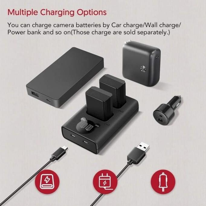 NEW Avangarde Charger Kit Sony FW-50 Battery & Dl-FW-50 / Avangarde Fw50