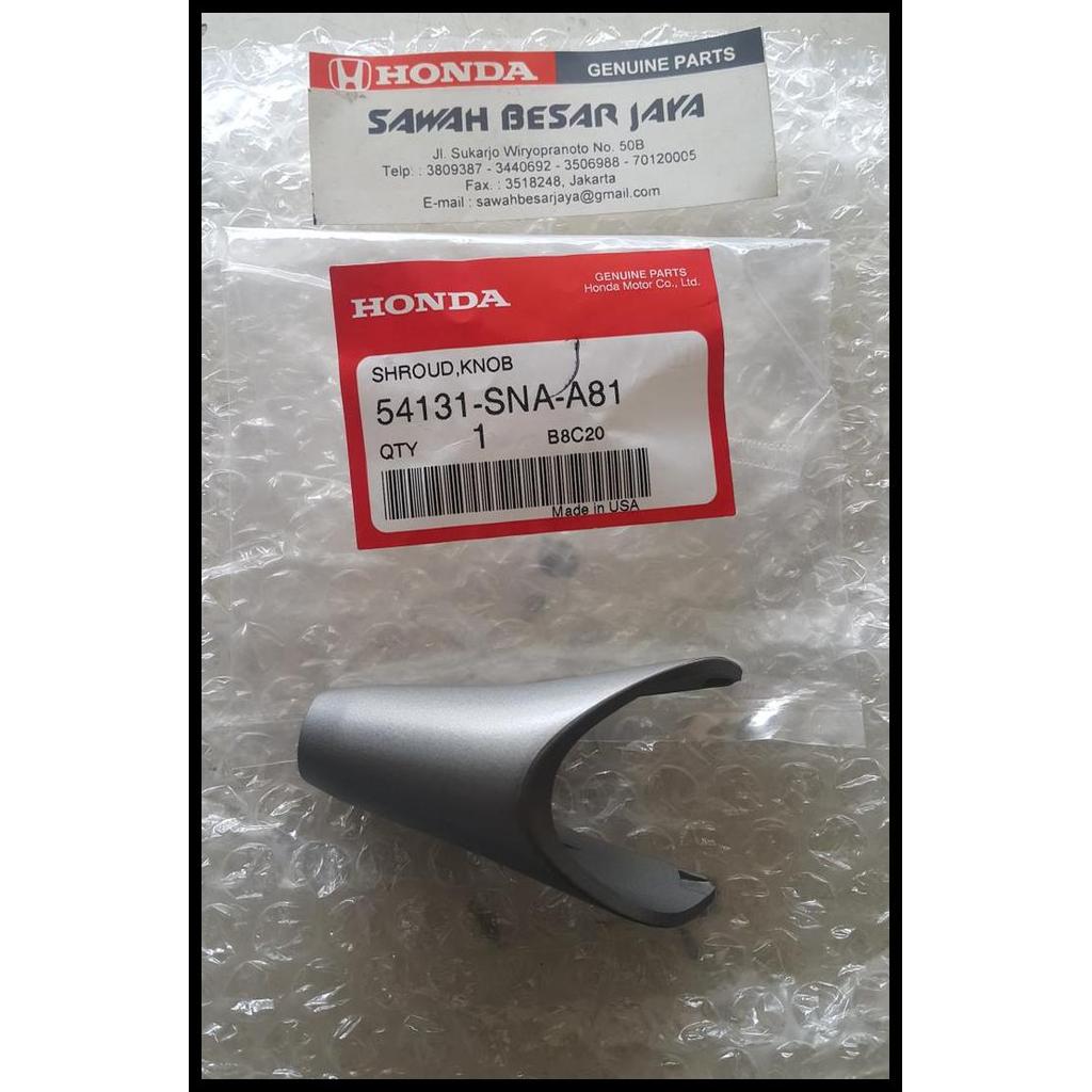 TERLARIS COVER SHIFT KNOB PERSNELING MATIC AT MOBIL HONDA CIVIC FD 