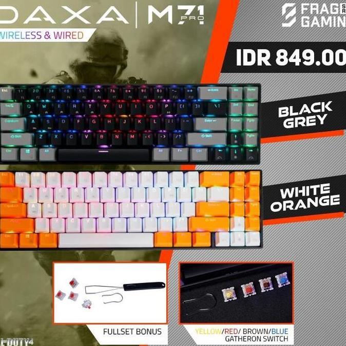 Rexus Daxa M71PRO / M71 PRO Bluetooth Wireless Mechanical Keyboard