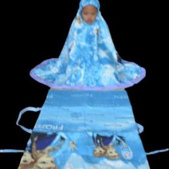 MUKENAH SHOLAT ANAK, MOTIF KARAKTER FROZEN USIA 3- 12 TAHUN