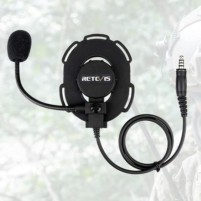 DRAMANINE Headset Mikrofon Helm Tactical Military HT Walkie Talkie 2 Pin