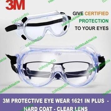SHIONERONE SAFETY GOOGLE 3M 1621 AF Kacamata Google Lab Anti-Fog TERLARIS