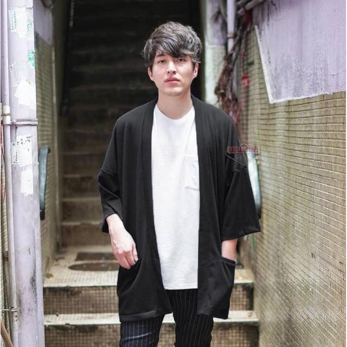 OUTER OUTWEAR KIMONO CARDIGAN KARDIGAN BLAJER BLAZER JAS HAORI JEPANG KOREA COWOK CEWEK CEWE COWO  L