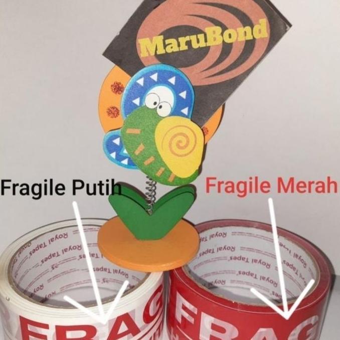 Allthebest- 1 slop isi 6 roll dan isi 3 roll. murah Lakban Jangan dibanting lakban Fragile Merah dan