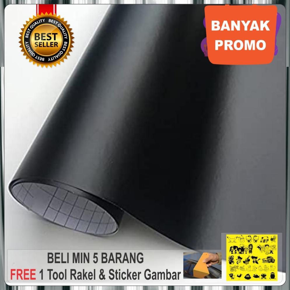 Stiker warna Hitam doff/stiker hitam mate/wallstiker hitam doff/skotlet hitam doff