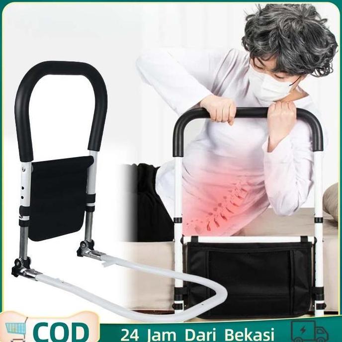 Handrail Lansia Safety Bed Rail Aksesoris Bedrail Foldable Bed Rail Lansia Pegangan Kasur Lansia