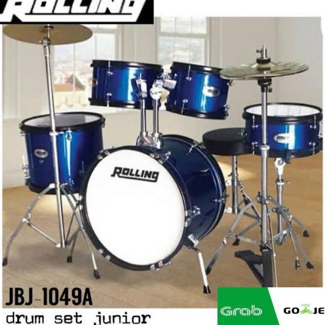 ch.tokogrpsir78 - drum set junior rolling jbj-1049a/drum kecil/drum set rolling/drum