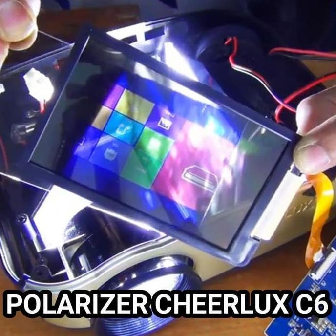 Kualitas terbaik] POLARIZER CHEERLUX C6 POLARIS LCD PROYEKTOR