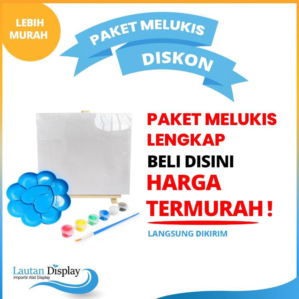 Alat Lukis Lengkap 1 Paket Alat Melukis Anak (Cat Lukis Kanvas Kuas Palet) Paket Lukis Anak 1 Set Lu