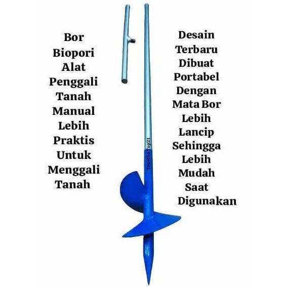 Alat Gali Bor Biopori Sumur Resapan Anti Banjir /Bor Pembuatan Lubang Tanah Multifungsi [terbaik]