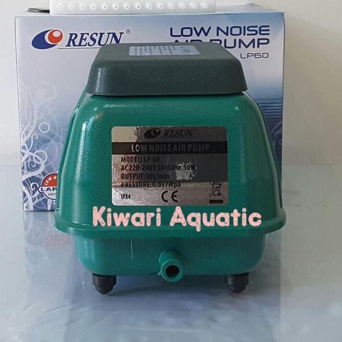 Pompa Udara / Air Pump / Aerator Akuarium / Kolam Ikan Resun Lp 60 Kualitas Terbaik Harga Termurah