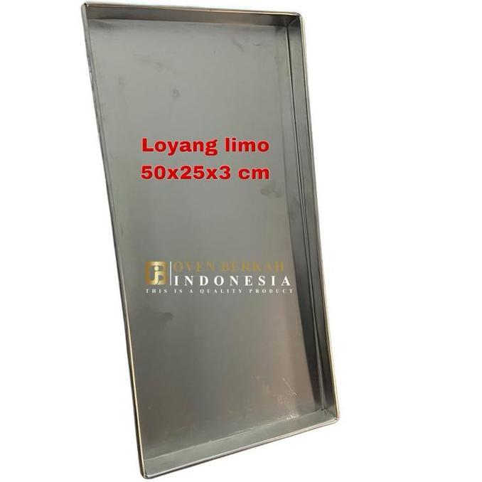 LOYANG PIZZA LIMO TEBAL / LOYANG KUE UKURAN 50x25x3 CM PA