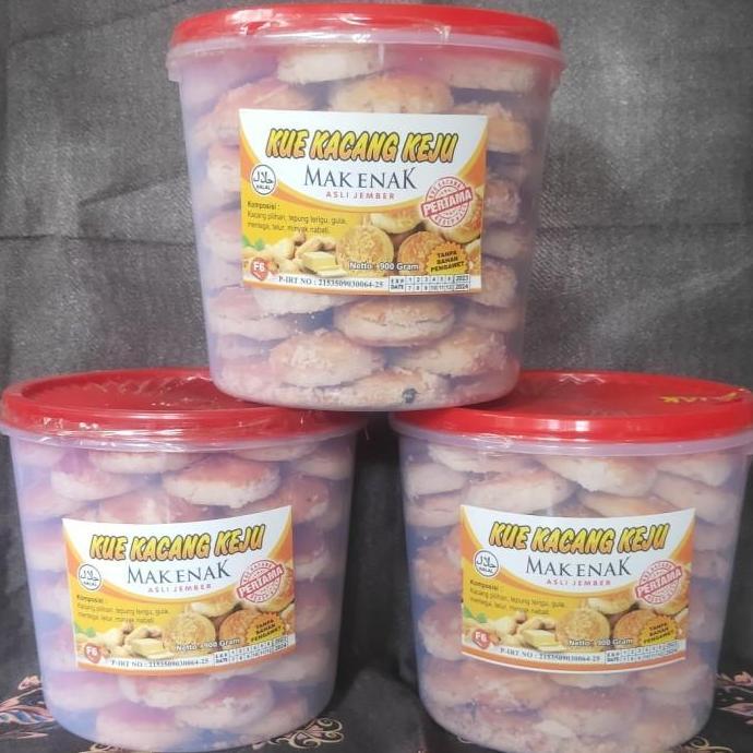 Kue Kering Kue Kacang Keju Mak Enak Asli Jember Ukuran 900 gr TU