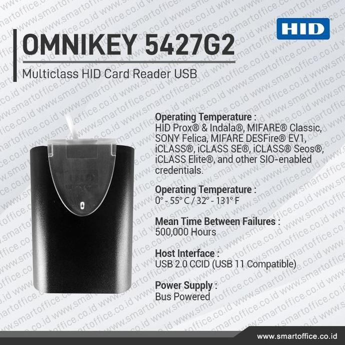 Rfid Reader Hid Omnikey 5427G2 Nfc Multiclass Card New Version 5427Ck