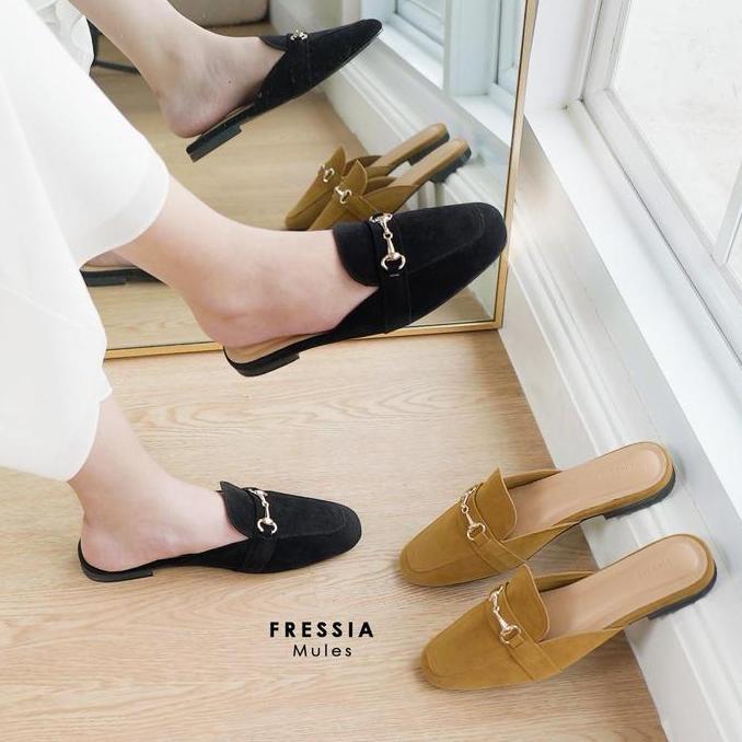 Damelia Melstore Jkt FRESIA MULES by Melstore.JKT Flatshoes // Sepatu Wanita // Sandal Kantor // San