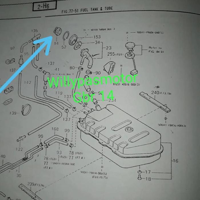 Tutup Tangki Solar-Cap Fuel Tank Taft Gt-Rocky-Hiline-Independent Ori Original Dan Terpercaya