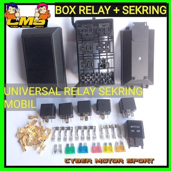 Ori Box Relay Sekring Mobil Universal. Fuse Box Plus Relay. Soket Rela Original Dan Terpercaya