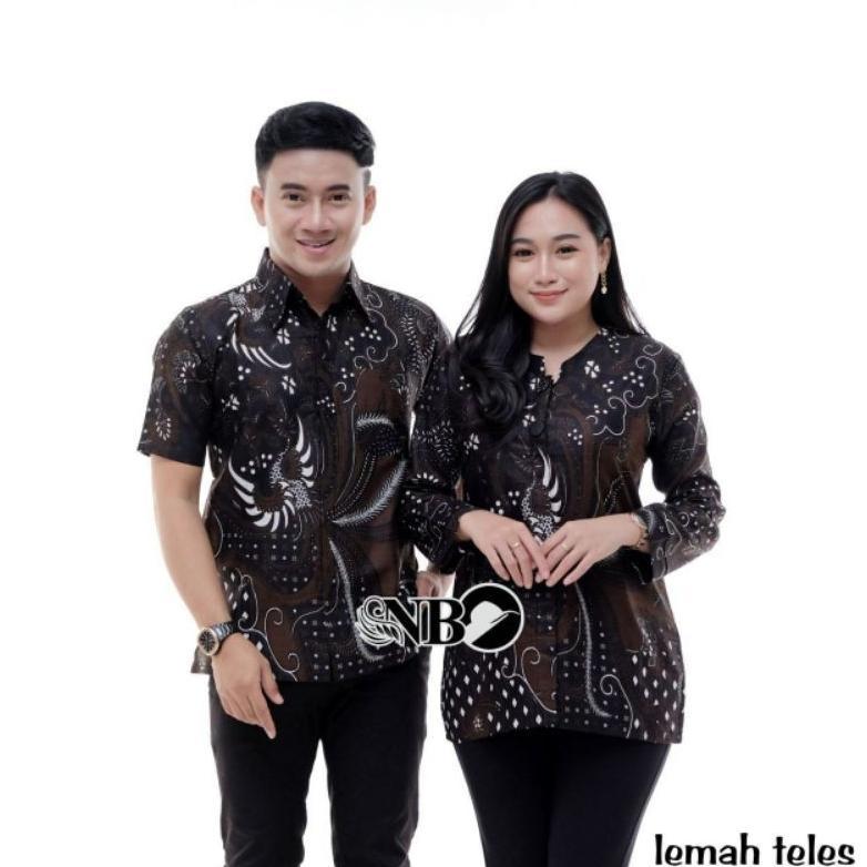 100% aman baju couple batik sarimbit pasangan seragam kondangan kapel kekinian