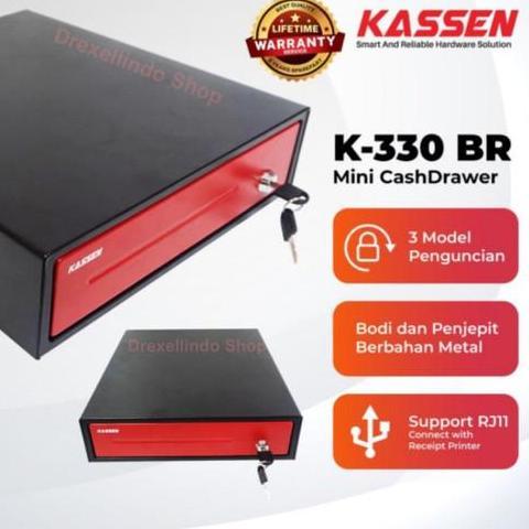 Cash drawer laci kasir KASSEN K330 K-330 BR