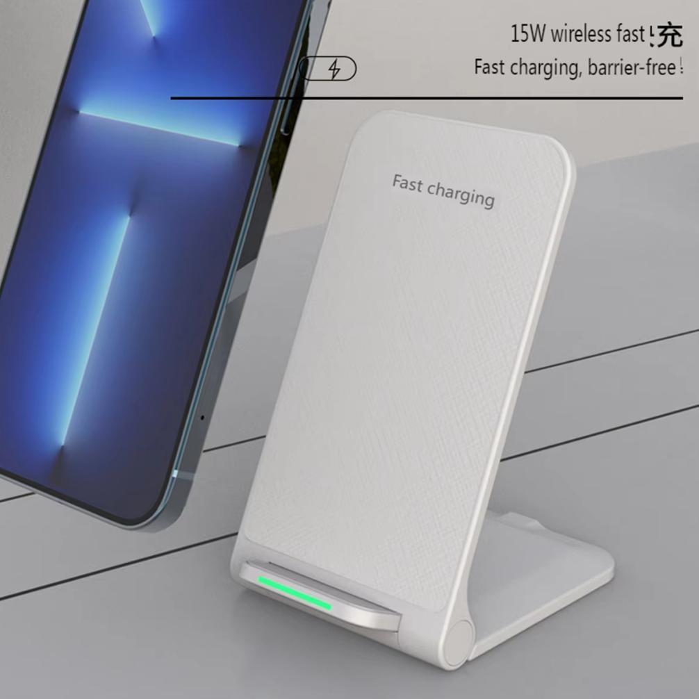 Terbaru Wireless Charger 15W Fast Charging Lipat - Charging Station Portabel Untuk Iphone 16/15/Sams